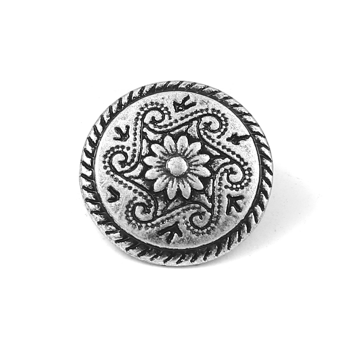 Vintage Collectible Buttons - 10pcs Vintage Metal Shank Buttons Antique