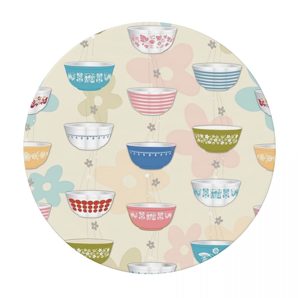 Vintage Collectible Pyrex - Vintage Pyrex Bowls Collection Waterproof Round