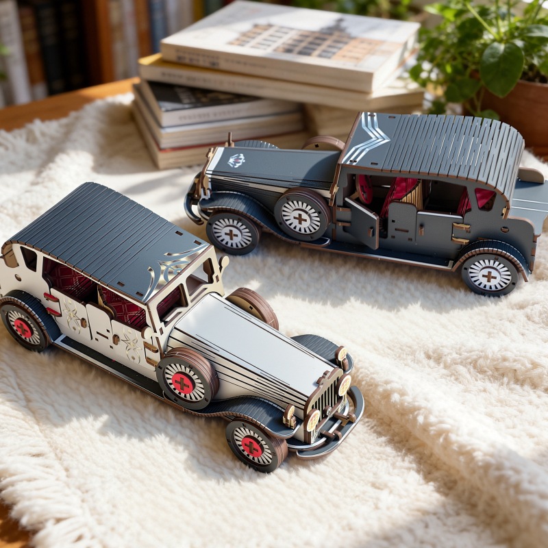 Vintage Collectible Cars - DIY 3D Wooden Vintage Classic Car