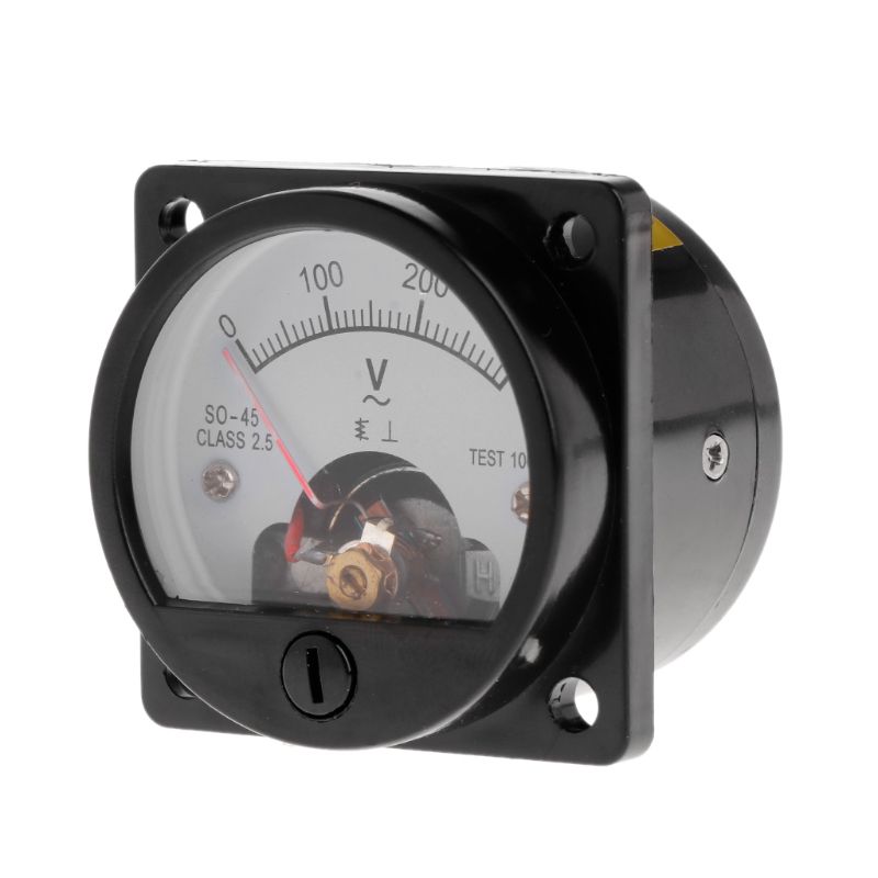 Analog Meter Gauge - Voltmeter SO-45 AC 0-300V Round Analog