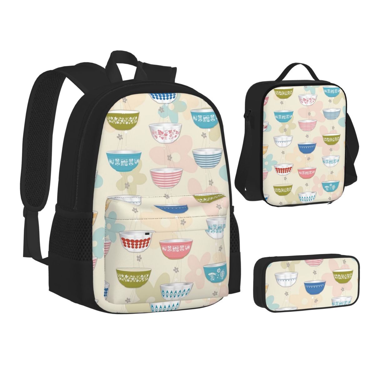 Vintage Collectible Pyrex - Vintage Pyrex Bowls Collection Backpacks Students