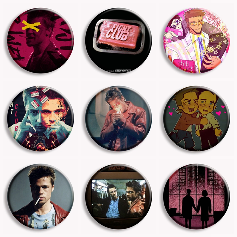 Vintage Collectible Buttons - Retro Classic Movie Fight Club Soap
