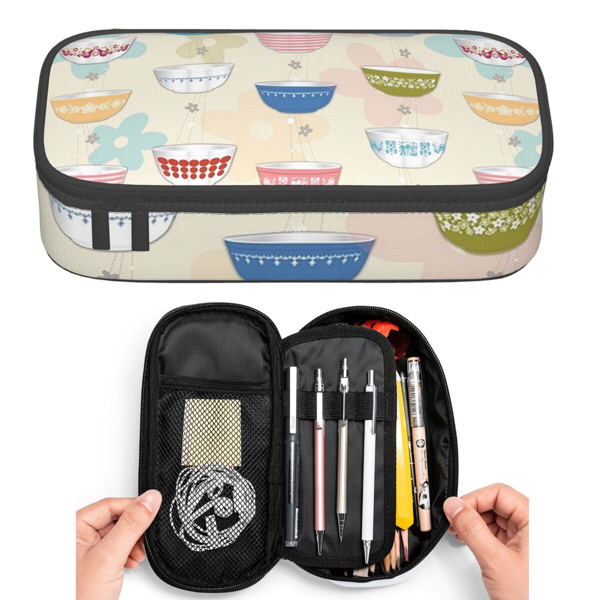 Vintage Collectible Pyrex - Vintage Pyrex Bowls Collection Pencil Cases
