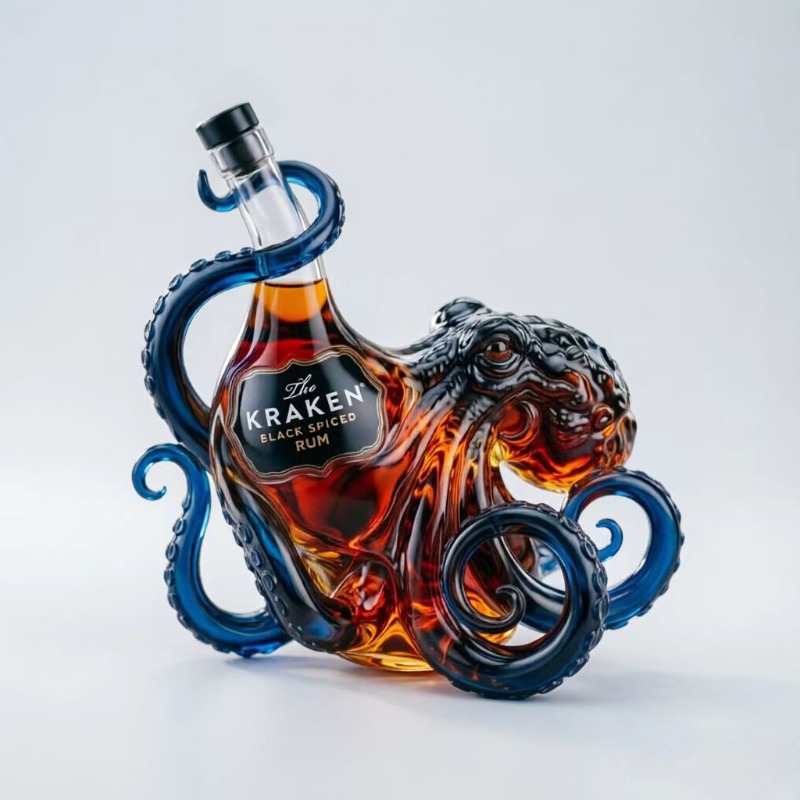 Whiskey Decanter, Sea Monster  - Vintage Collectible Glassware recension och pris