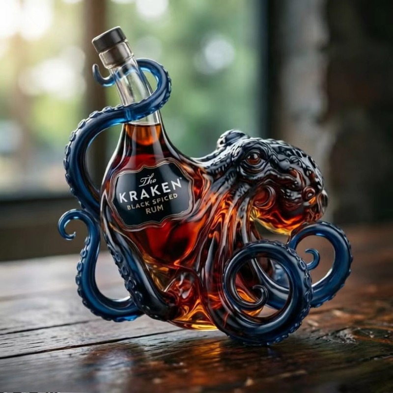 Whiskey Decanter, Sea Monster  - Vintage Collectible Glassware recension och pris