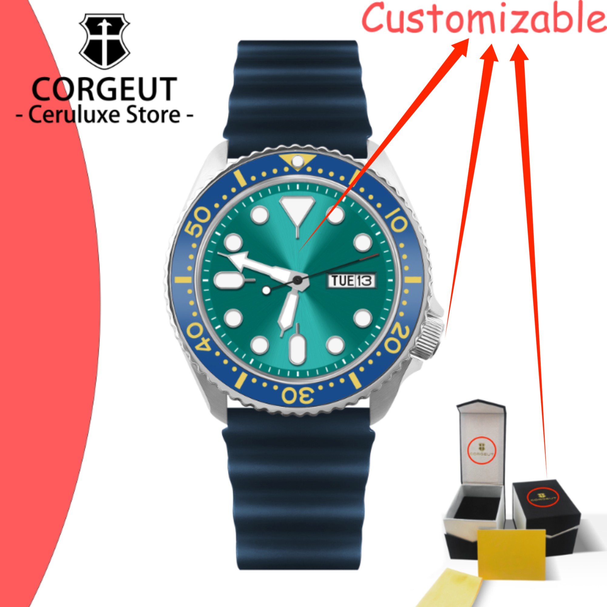 CUSTOM Logo Vintage Diver Watc - Vintage Watch Crystal recension och pris
