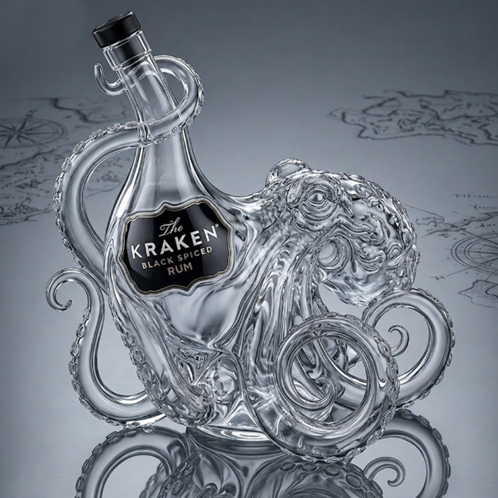 Kraken Octopus Whiskey Decante - Vintage Collectible Glassware recension och pris