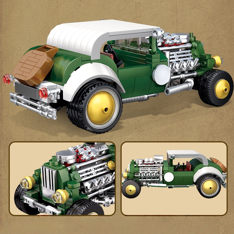 Retro vintage car building blo - Vintage Collectible Cars recension och pris