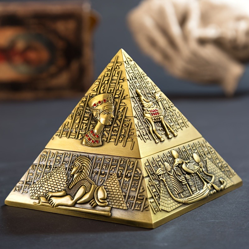 Egyptian Pharaoh Pyramid Ashtr - Vintage Collectible Ashtrays recension och pris