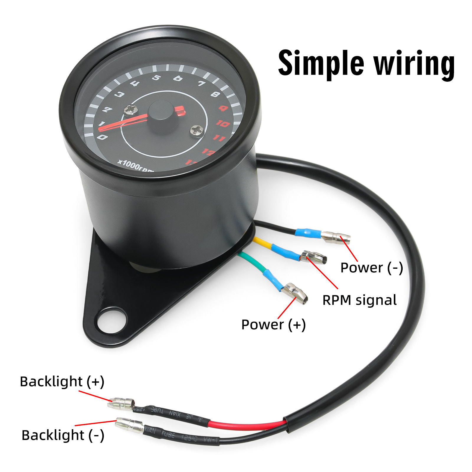 13000 RPM Meter Universal Scoo - Analog Meter Gauge recension och pris