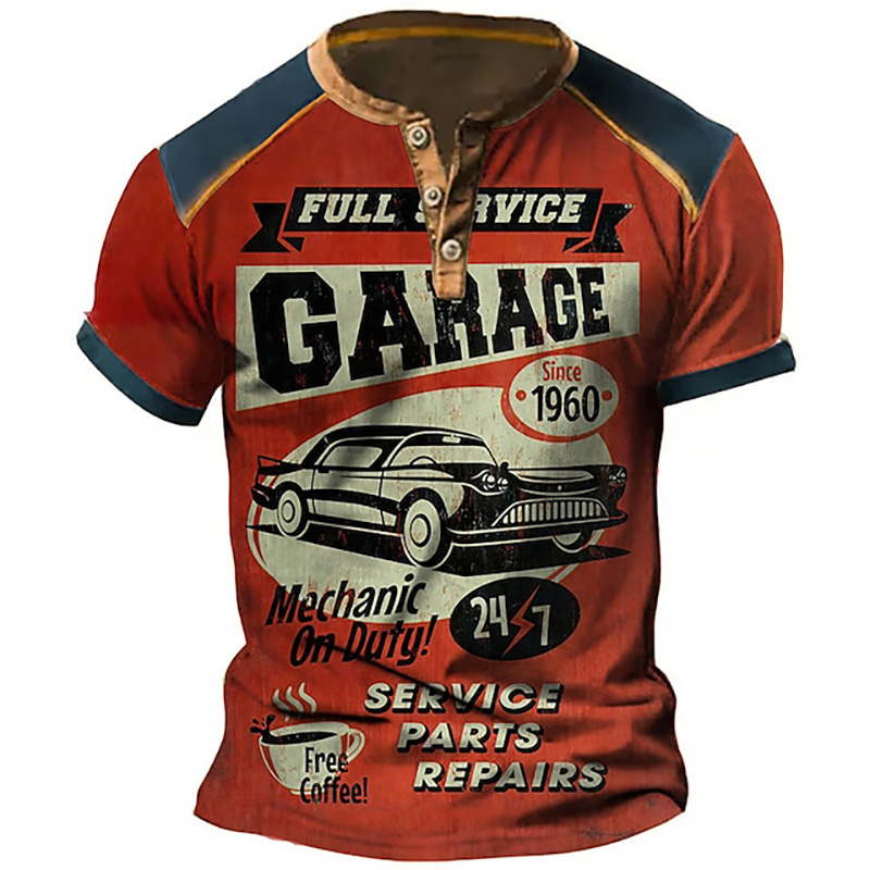 Car Graphic 3D Print Vintage H - Vintage Collectible Buttons recension och pris