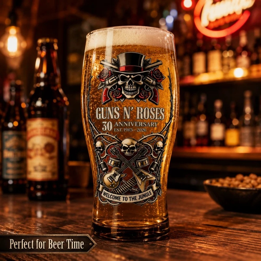 Guns N' Roses Memorial Beer Mu - Vintage Collectible Guns recension och pris