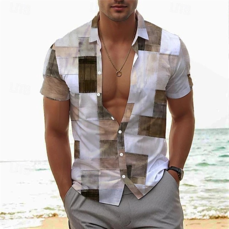 Men's Summer Shirt Vintage Pat - Vintage Collectible Buttons recension och pris