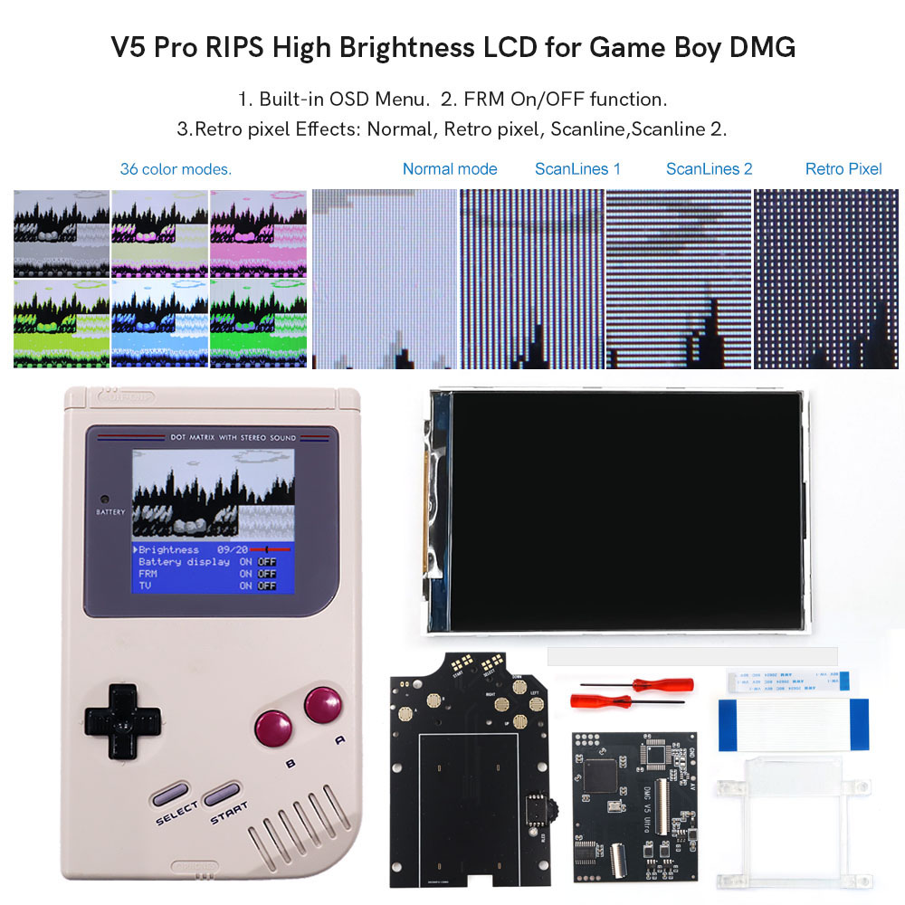 HISPEEDIDO For GB Dmg V5 Pro 3 - Vintage Game Collection recension och pris