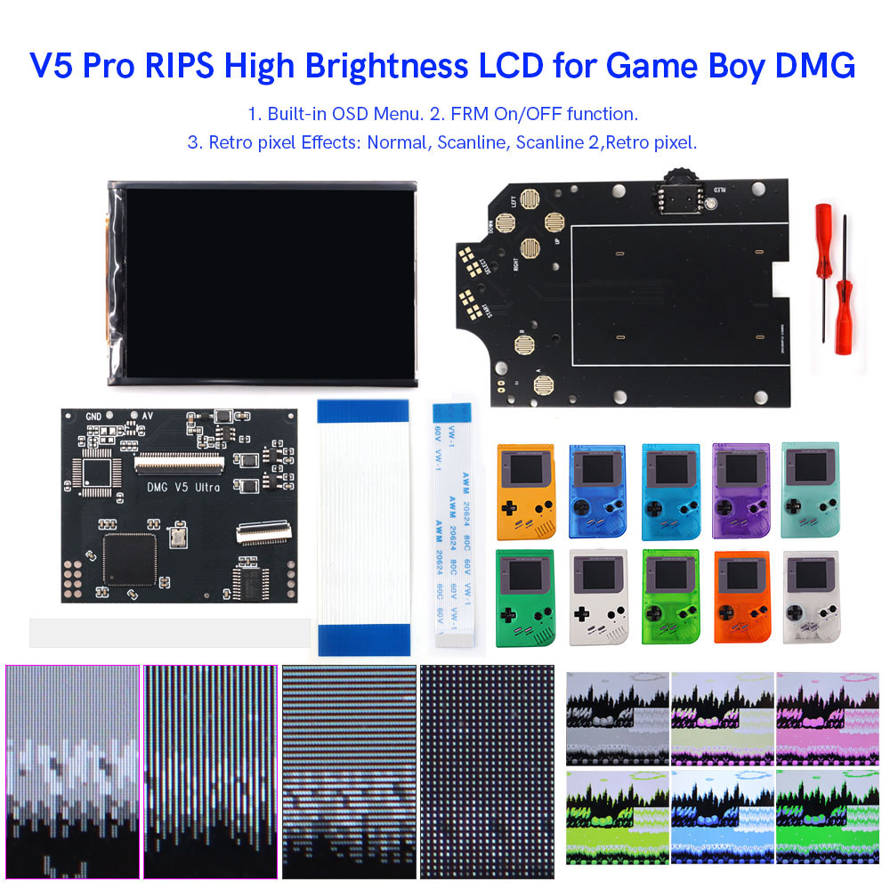 HISPEEDIDO For GB Dmg V5 Pro 3 - Vintage Game Collection recension och pris
