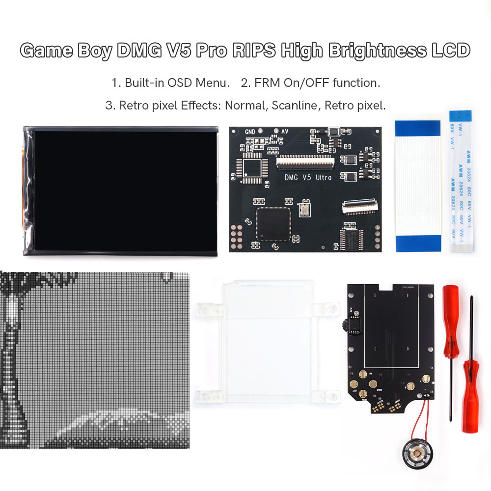 HISPEEDIDO For GB Dmg V5 Pro 3 - Vintage Game Collection recension och pris