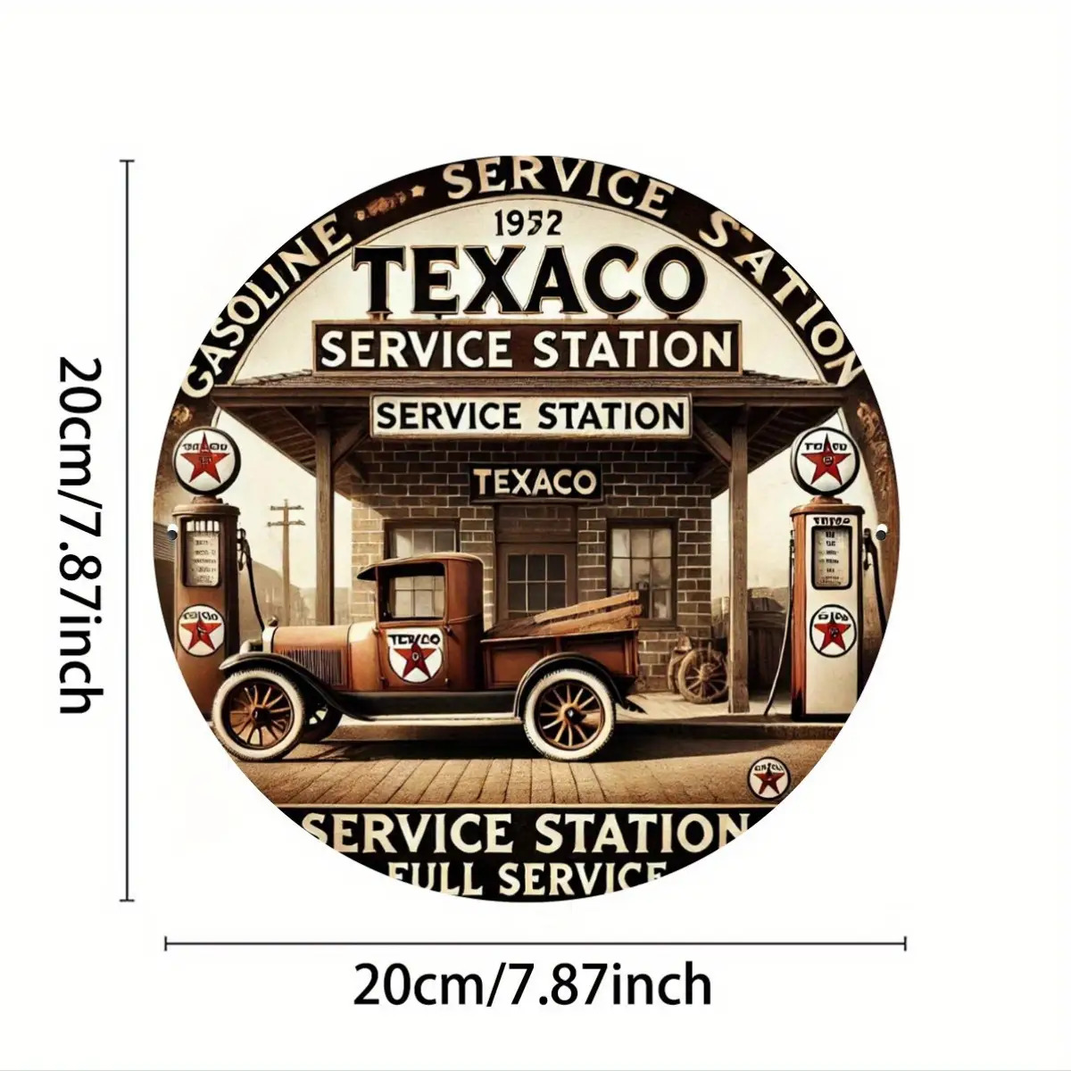 1pc Vintage Texaco Gas Station - Vintage Collectible Trucks recension och pris
