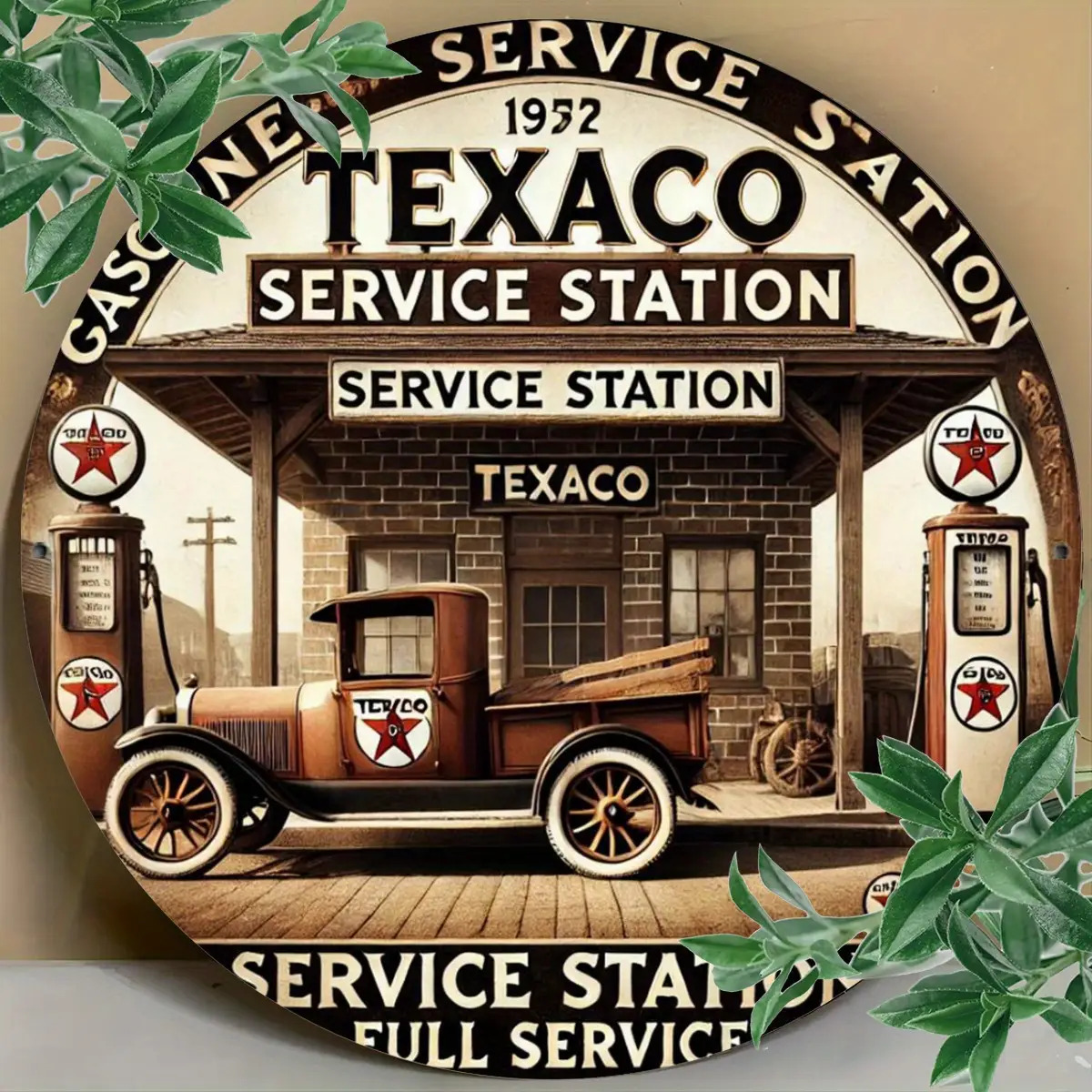 1pc Vintage Texaco Gas Station - Vintage Collectible Trucks recension och pris