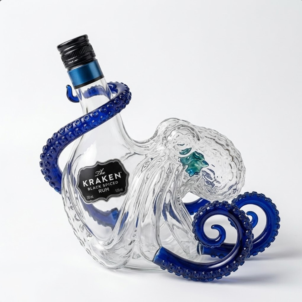 Vintage Kraken Octopus Whiskey - Vintage Collectible Glassware recension och pris