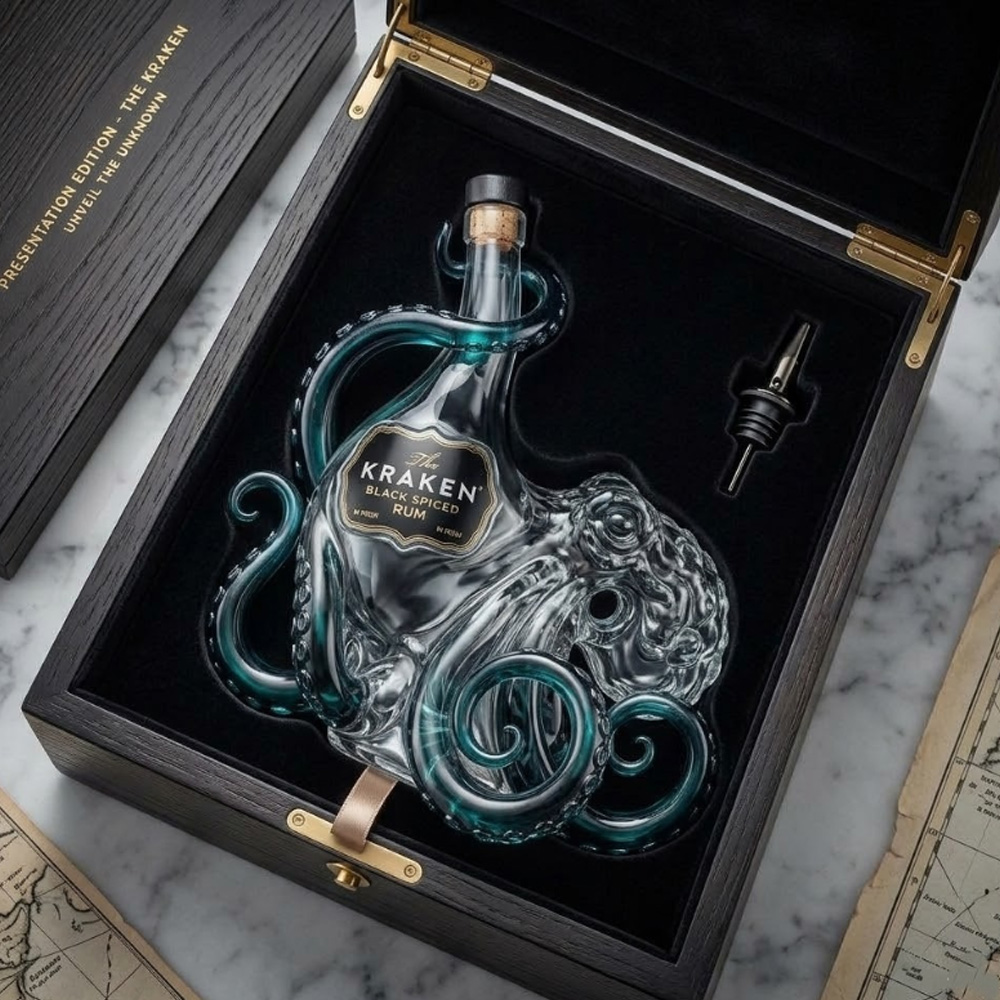 Vintage Kraken Octopus Whiskey - Vintage Collectible Glassware recension och pris
