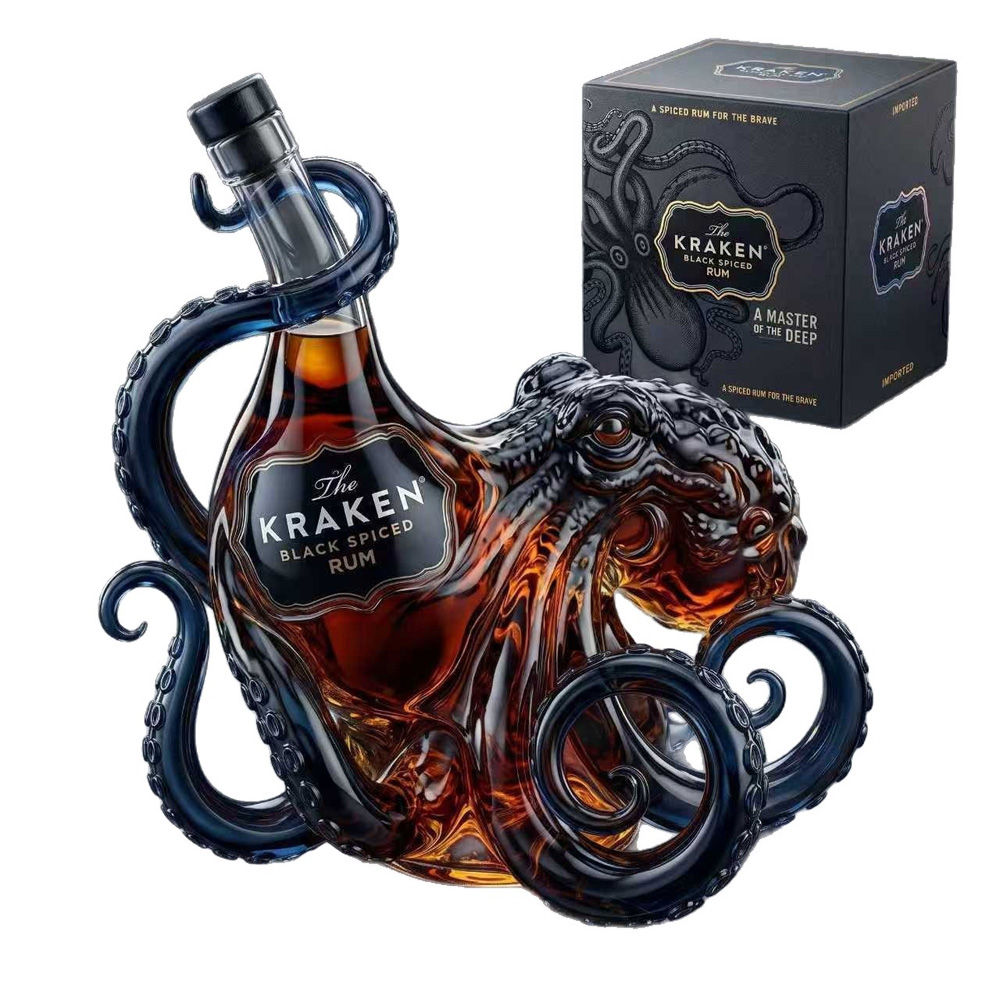 Vintage Kraken Octopus Whiskey - Vintage Collectible Glassware recension och pris