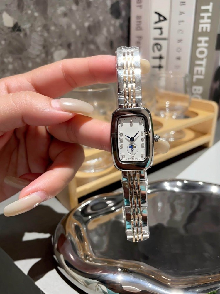 Elegant Women Stainless Steel  - Vintage Watch Crystal recension och pris