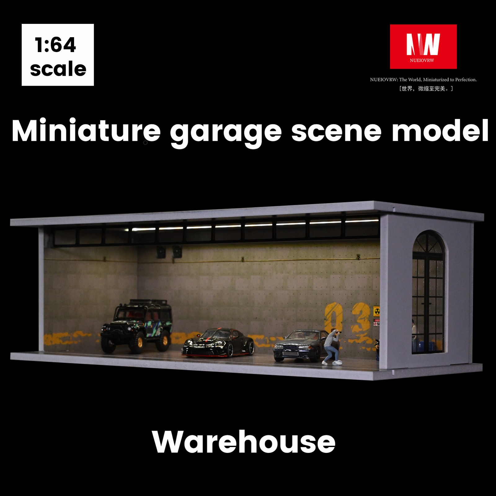 Diorama 1:64 Car Garage Model  - Vintage Collectible Cars recension och pris