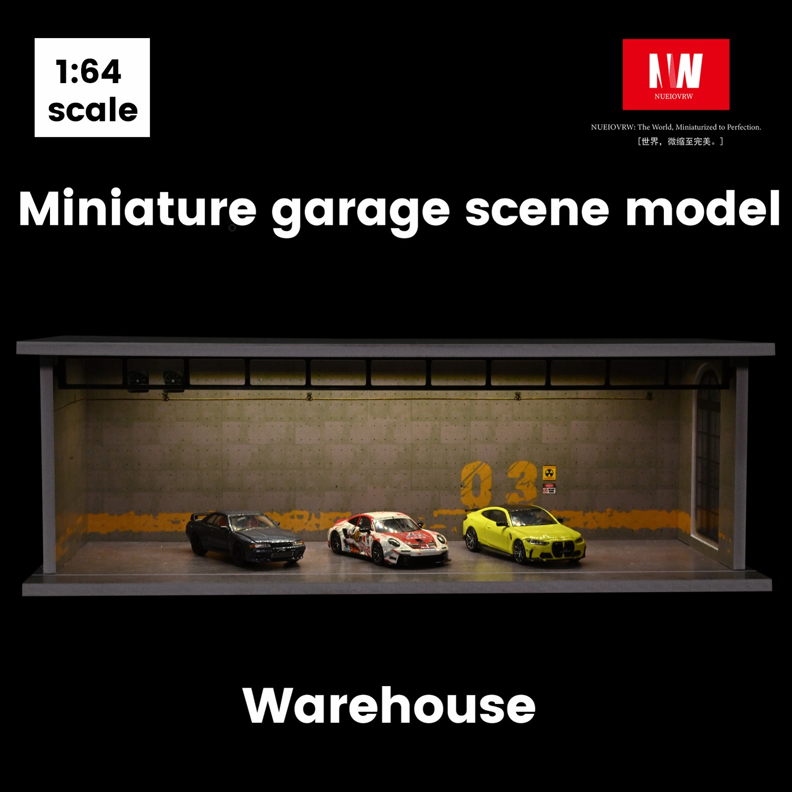 Diorama 1:64 Car Garage Model  - Vintage Collectible Cars recension och pris
