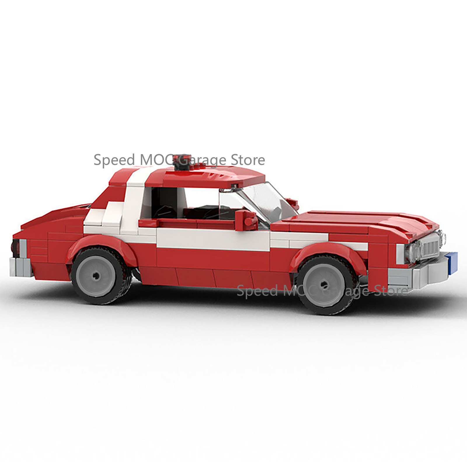 Iconic Classic 1970s Red & Whi - Vintage Collectible Cars recension och pris
