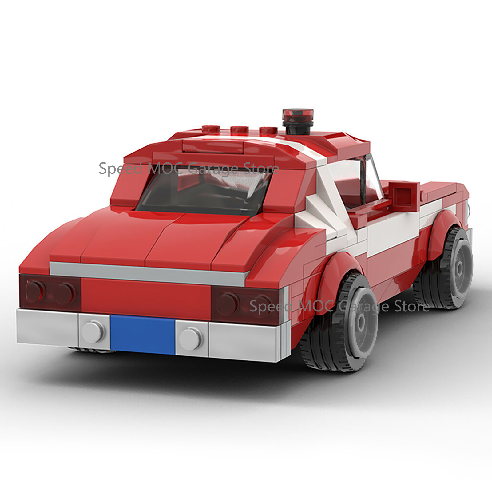 Iconic Classic 1970s Red & Whi - Vintage Collectible Cars recension och pris