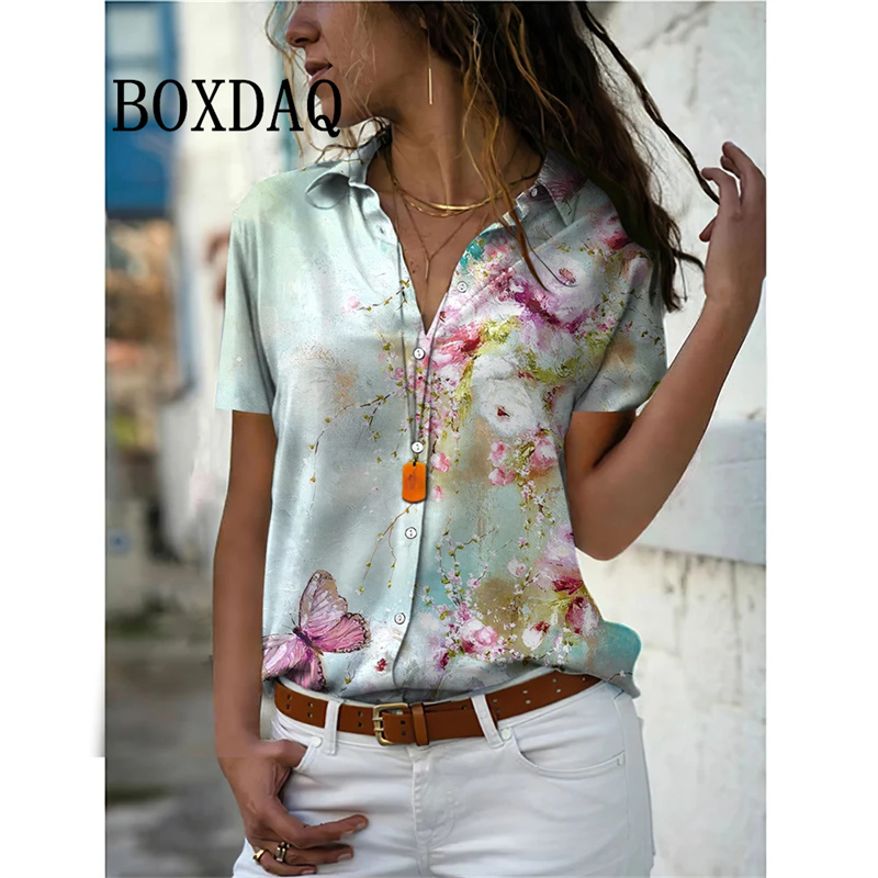 Summer Women Shirt Vintage Flo - Vintage Collectible Buttons recension och pris