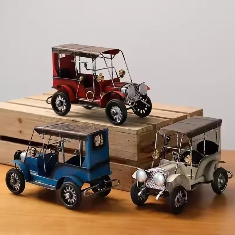 Retro Nostalgic Tin Antique Ca - Vintage Collectible Cars recension och pris