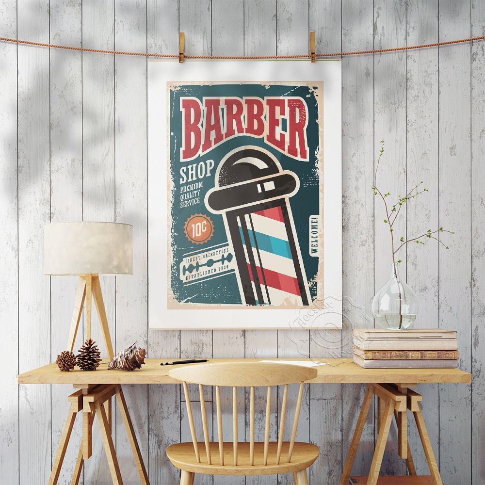 Barber Shop Vintage Art Collec - Vintage Collectible Shop recension och pris